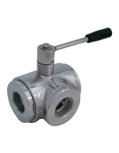 3 Way (L) Ball Valve - 3 SEALS STANDARD SEALS - 3701 Series | 4G Ghidini | Philippopoulos s.a.