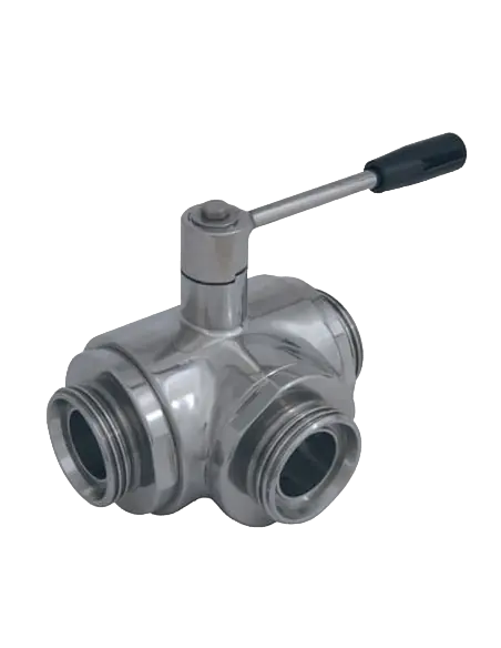 3 Way (T) Ball Valve - 3001 Series | 4G Ghidini | Philippopoulos s.a.