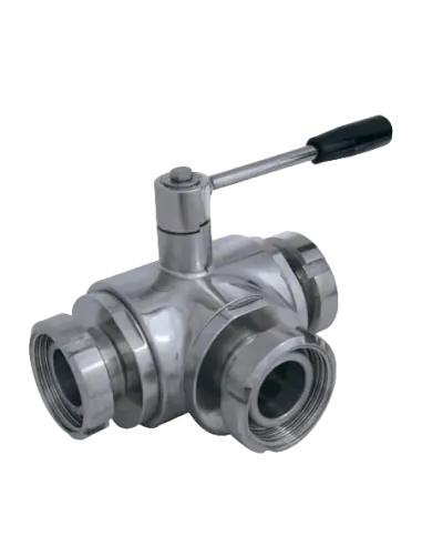 3 Way (T) Ball Valve - 3001 Series | 4G Ghidini | Philippopoulos s.a.