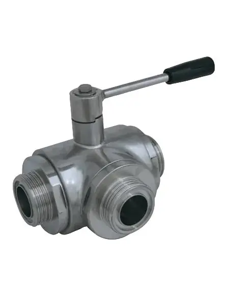 3 Way (T) Ball Valve - 3001 Series | 4G Ghidini | Philippopoulos s.a.
