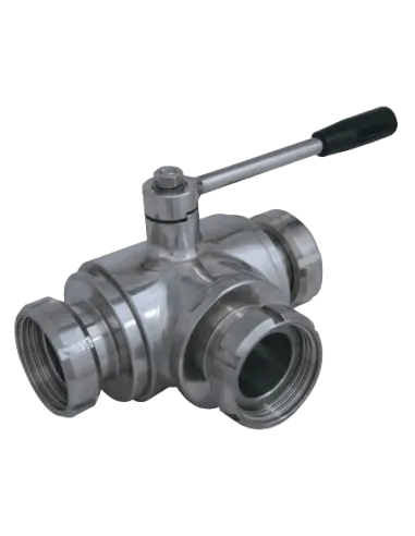3 Way (T) Ball Valve - 3001 Series | 4G Ghidini | Philippopoulos s.a.
