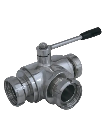 3 Way (T) Ball Valve - 3001 Series | 4G Ghidini | Philippopoulos s.a.