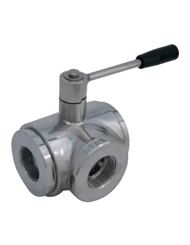 3 Way (T) Ball Valve - 3001 Series | 4G Ghidini | Philippopoulos s.a.