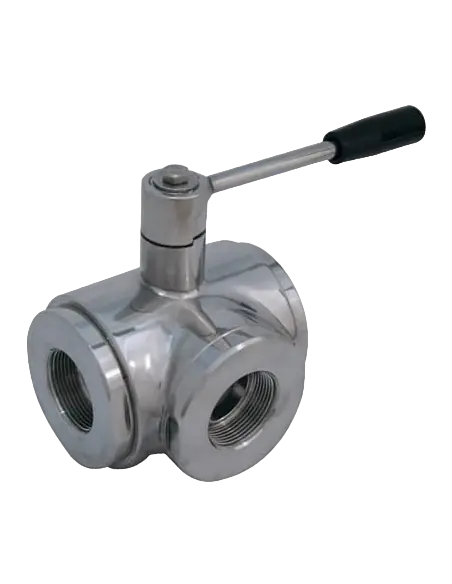3 Way (T) Ball Valve - 3001 Series | 4G Ghidini | Philippopoulos s.a.
