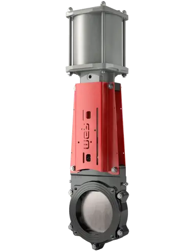 Μαχαιρωτή βαλβίδα Wey Valves τύπος VG για εφαρμογές βιοαερίου