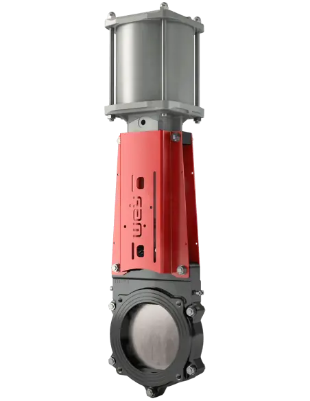 Μαχαιρωτή βαλβίδα Wey Valves τύπος VG για εφαρμογές βιοαερίου