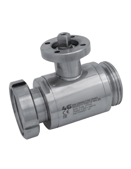Ball Valve INTEGRAL SEALS - DIN 11851 F/M - 133026 | 4G Ghidini