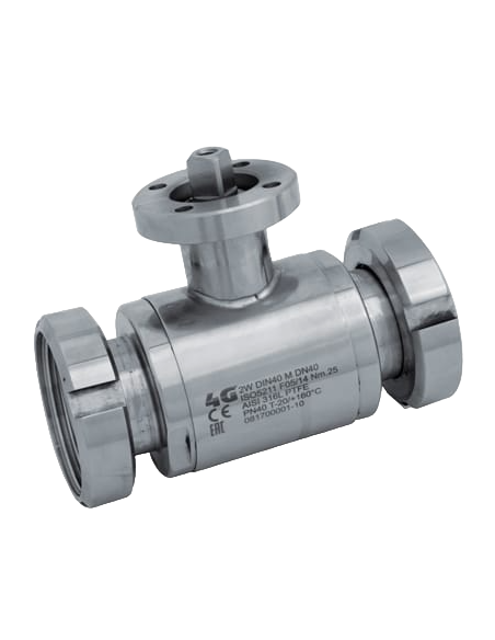 Ball Valve INTEGRAL SEALS - DIN 11851 M/M - 133027 | 4G Ghidini