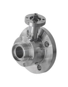 Ball Valve STD SEALS TANK SIDE FLANGE UNI EN1092 & DIN11851 FEMALE ON OUTPUT SIDE - 153025 | 4G Ghidini