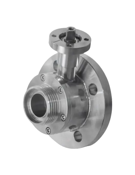 Ball Valve STD SEALS TANK SIDE FLANGE UNI EN1092 & DIN11851 FEMALE ON OUTPUT SIDE - 153025 | 4G Ghidini | Philippopoulos s.a.