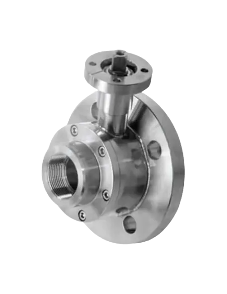 Ball Valve INTEGRAL SEALS TANK SIDE FLANGE UNI EN1092 & ISO228 FEMALE ON OUTPUT SIDE - 163001 | 4G Ghidini | Philippopoulos s.a.