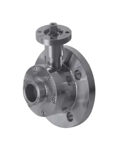 Ball Valve INTEGRAL SEALS TANK SIDE FLANGE UNI EN1092 & CLAMP DIN32676 TAB.4 REIHE C ON OUTPUT SIDE - 163030 | 4G Ghidini | P...