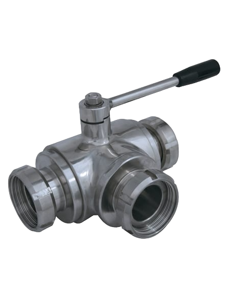 3 Way (T) Ball Valve - 4 SEALS STANDARD SEALS - M SMS - 300146 | 4G Ghidini