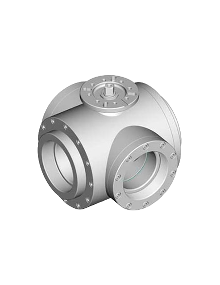 3 Way (T) Ball Valve 5 inches - 4 SEALS STANDARD SEALS - ISO 228 F - 303001 | 4G Ghidini