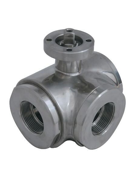 3 Way (T) Ball Valve - REDUCED STANDARD SEALS - ISO 228 F - 303001 | 4G Ghidini
