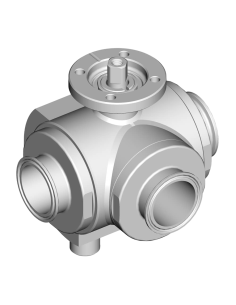 3 Way (T) Ball Valve - HEATING JACKET - 303030C | 4G Ghidini