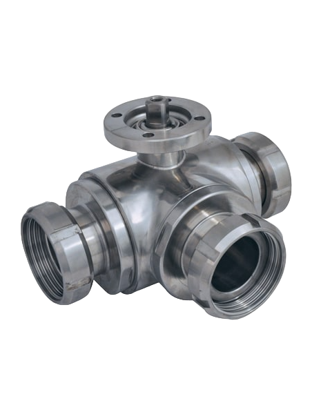 3 Way (T) Ball Valve - 4 SEALS STANDARD SEALS - M SMS - 303046 | 4G Ghidini