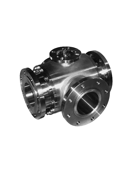 3 Way (T) Ball Valve DN125 - STANDARD SEALS FLANGES UNI EN 1092-1 - 303050 | 4G Ghidini
