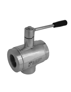 3 Way (L) Ball Valve - VERTICAL DIVERTING STANDARD SEALS - ISO 228 F - 340101 | 4G Ghidini | Philippopoulos s.a.