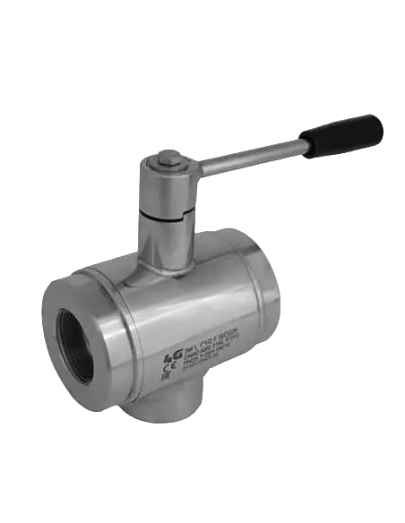 3 Way (L) Ball Valve - VERTICAL DIVERTING STANDARD SEALS - ISO 228 F - 340101 | 4G Ghidini | Philippopoulos s.a.