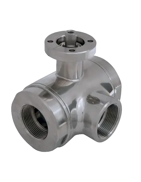 3 Way (L) Ball Valve - DIVERTING STANDARD SEALS - ISO 228 F - 353001 | 4G Ghidini | Philippopoulos s.a.