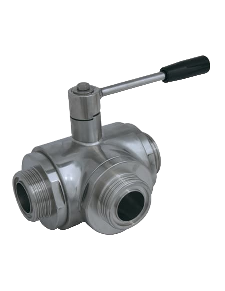 3 Way (T) Ball Valve - 3 SEALS STANDARD SEALS - F SMS - 360144 | 4G Ghidini