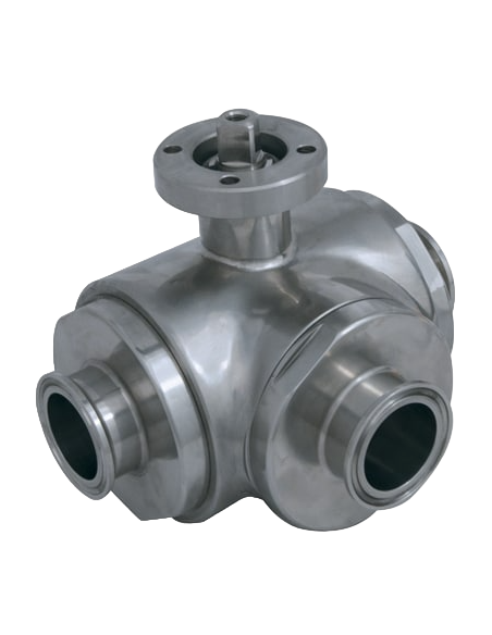 3 Way (L) Ball Valve - 3 SEALS - 373030 | 4G Ghidini
