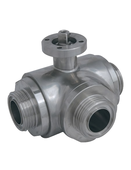 3 Way (L) Ball Valve - 3 SEALS STANDARD SEALS - F SMS - 373044 | 4G Ghidini