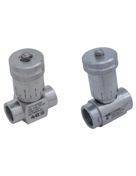 Needle valve NPT F - GRADUATE HANDWHEEL - 658204 | 4G Ghidini