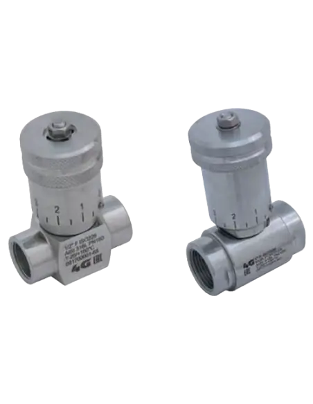 Needle valve NPT F - GRADUATE HANDWHEEL - 658204 | 4G Ghidini | Philippopoulos s.a.