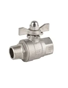 Ball Valve threaded ends - 2 pcs full bore ball valve M-F - 2010 | Genebre | Philippopoulos s.a.