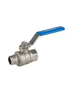 Ball Valve threaded ends - 2 pcs full bore ball valve M-F - 2013 | Genebre | Philippopoulos s.a.