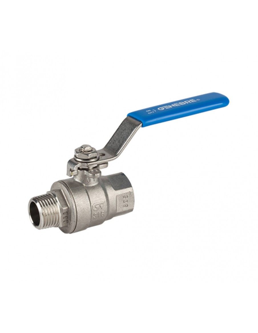 Ball Valve threaded ends - 2 pcs full bore ball valve M-F - 2013 | Genebre
