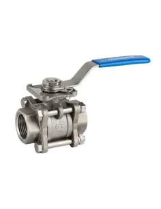 Ball Valve threaded ends - 3 pcs full bore ball valve - 2025 | Genebre | Philippopoulos s.a.