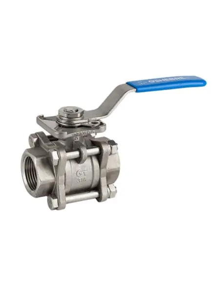 Ball Valve threaded ends - 3 pcs full bore ball valve NPT thread - 2025N | Genebre | Philippopoulos s.a.