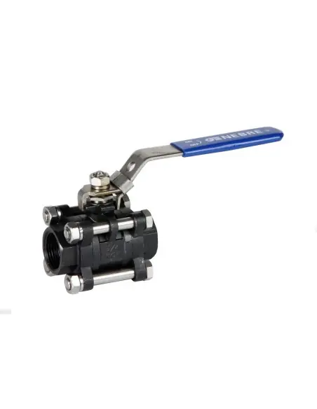 Ball Valve threaded ends - 3 pcs full bore ball valve - 2034 | Genebre | Philippopoulos s.a.
