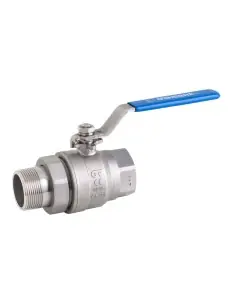 Ball Valve threaded ends - Full bore ball valve with 2 pieces connector - 2048 | Genebre | Philippopoulos s.a.