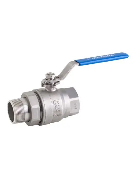 Ball Valve threaded ends - Full bore ball valve with 2 pieces connector - 2048 | Genebre | Philippopoulos s.a.