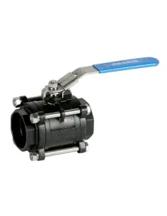 Ball Valve welded ends - 3 pcs full bore ball valve socket weld ANSI B 16.11 - 2034S | Genebre | Philippopoulos s.a.