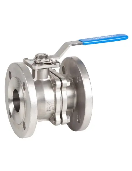 Ball Valve flanged ends - 2 pcs full bore ball valve flanges DIN FIRE-SAFE Certification - 2528 | Genebre | Philippopoulos s.a.