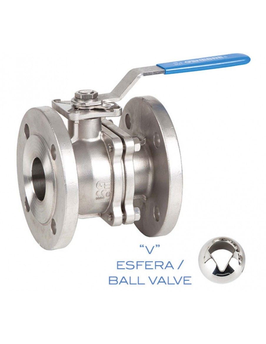 Ball Valve V control - 2 pieces - 2528V | Genebre