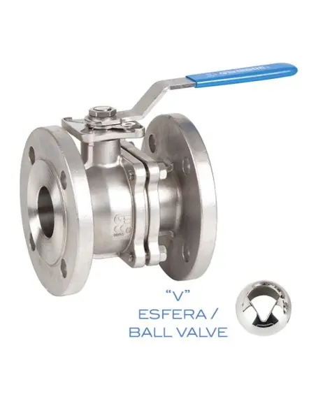 Ball Valve V control - 2 pieces - 2528V | Genebre | Philippopoulos s.a.