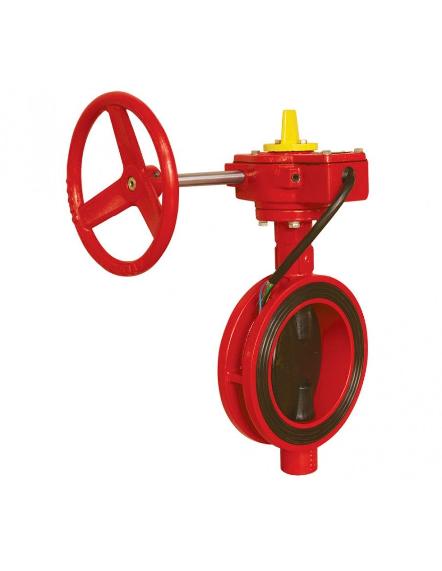 Fire Protection Wafer type butterfly valve with gear-box and limit switch. PN 10/16. ANSI 150 lbs - 2113 | Genebre