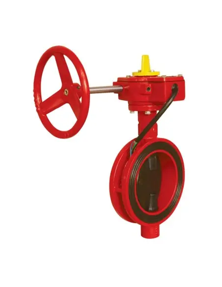 Fire Protection Wafer type butterfly valve with gear-box and limit switch. PN 10/16. ANSI 150 lbs - 2113 | Genebre | Philippo...