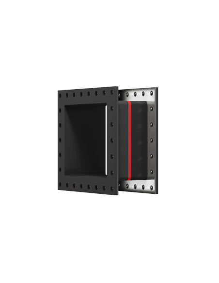 Full Face Rubber Flanged Expansion Joints - MAC-FR / Rectangular | Macoga