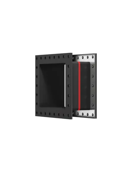 Full Face Rubber Flanged Expansion Joints - MAC-FR / Rectangular | Macoga | Philippopoulos s.a.