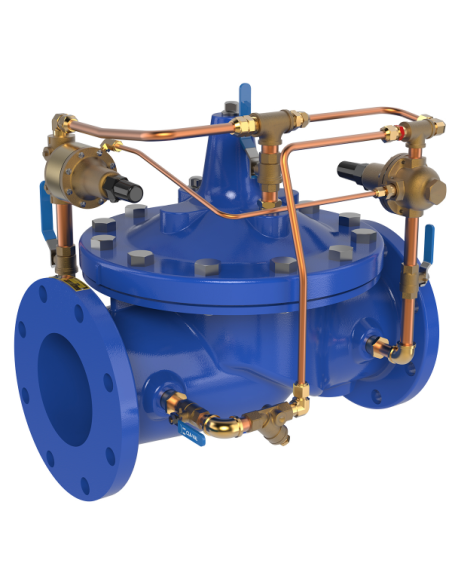 Hydraulic Pressure Control Valves - 94-58 & 694-58 Pressure Reducing & Surge Control Valve with Override | Cla-Val | Philippo...