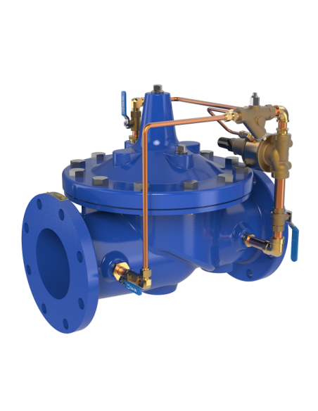 Hydraulic Pressure Control Valves - 50-01KO Anti-Cavitation Pressure Relief & Sustaining Valve | Cla-Val | Philippopoulos s.a.