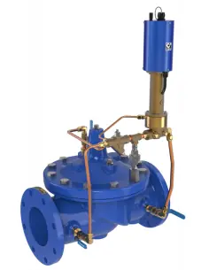 Hydraulic Pressure Control Valves - 350-07 & 3650-07 Electronic Pressure Sustaining Control w/Manual Bypass | Cla-Val | Phili...