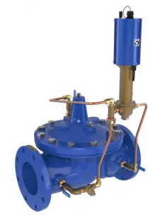 Hydraulic Pressure Control Valves - 390-07 & 3690-07 Electronic Pressure Reducing Valve with Manual Bypass | Cla-Val | Philip...